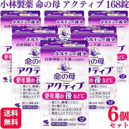 【第3類医薬品】【6個セット】 小林製薬 命の母 アクティブ 168錠 婦人薬