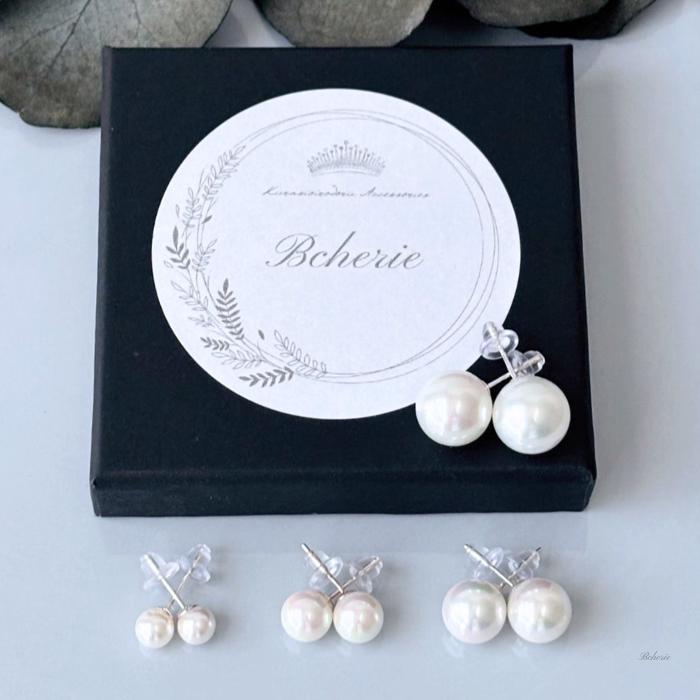 Rakuten - ＼土曜日限定　ポイント5倍！／ パール 一粒 ピアス 真珠 レディースアクセサリー 結婚式 シルバー アレルギー対応 シンプル おしゃれ ビジネス 日常使い シェルパール ホワイトパール 一粒パール 30代 40代 50代 女性