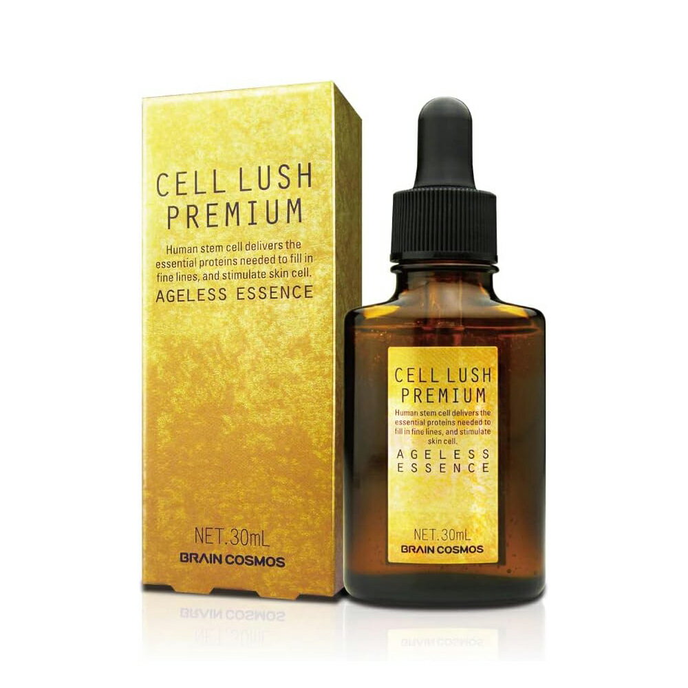セルラッシュ プレミアム 30mL CELL LUSH PREMIUM ブレーンコスモス - ヒト幹細胞培養エキス 美容液 スキンケア フェイスケア 化粧品 ハリ キメ ツヤ ヒアルロン酸 プラセンタエキス 水溶性コラーゲン