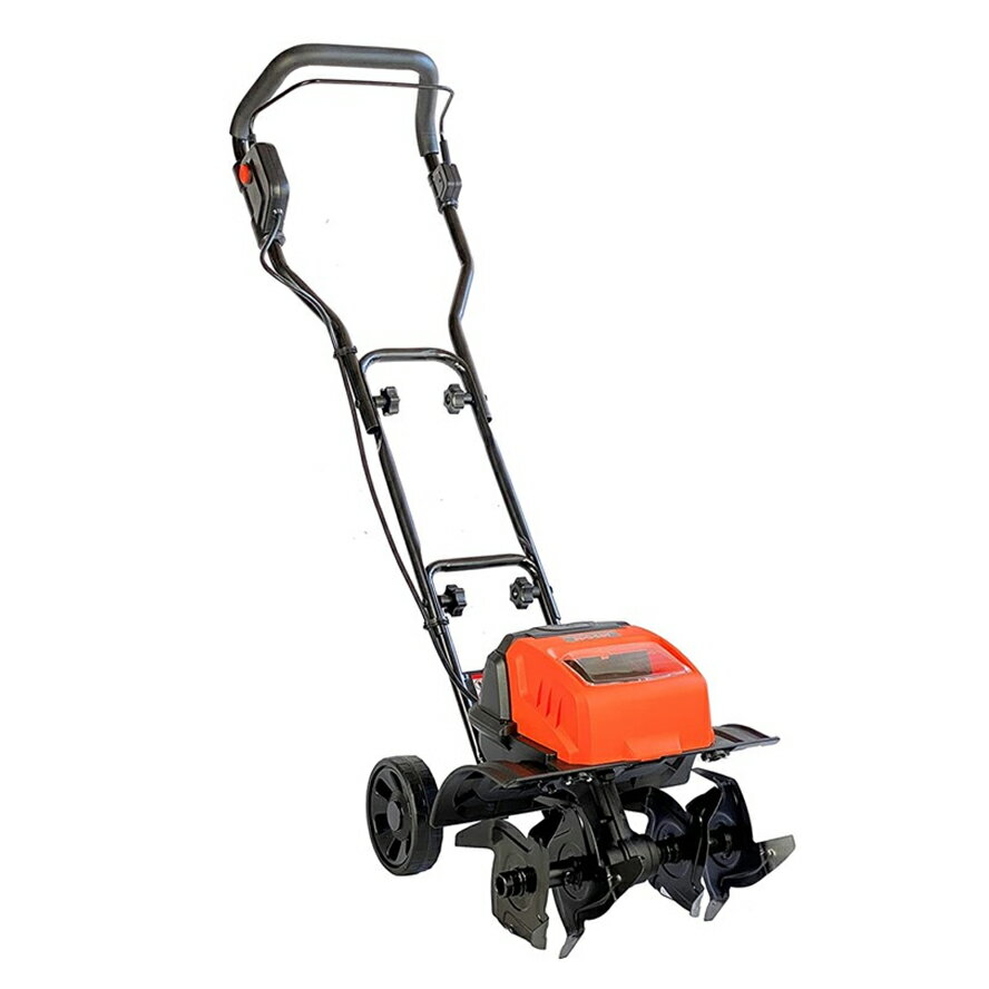 充電式電動耕うん機 耕助君 JDC-40MA オレンジ - 電動耕運機 大容量バッテリー 地面 耕す 軽量 車輪付..