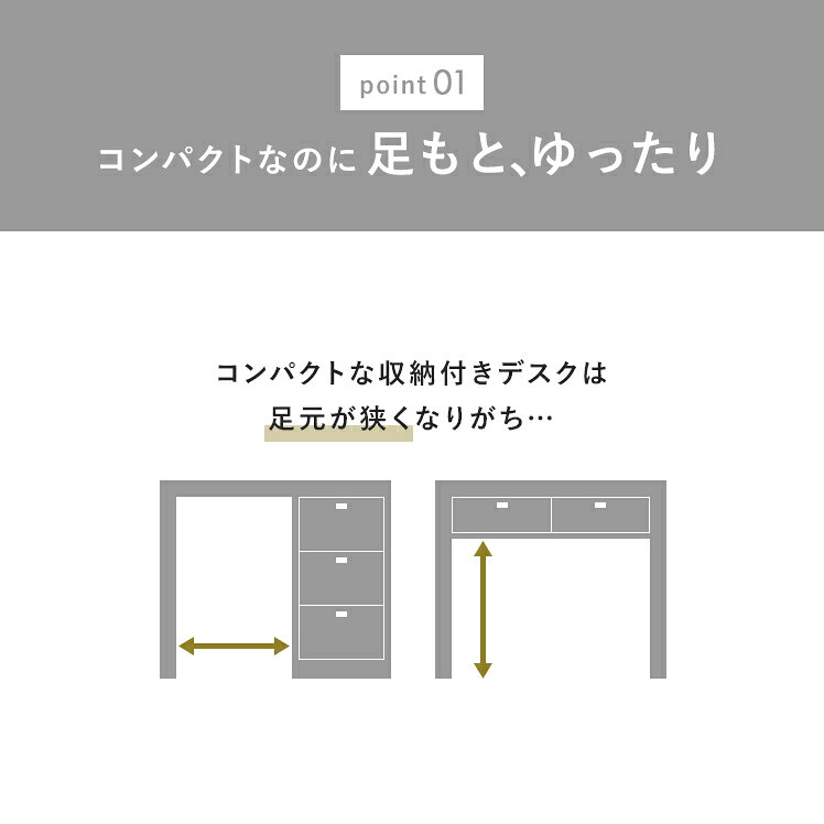 パソコンデスク 90cm幅 机 シンプル デスク おしゃれ 収納 コンパクト 省スペース 勉強机 大人 学習机 ワークデスク 作業机 幅90 木製 棚付き 北欧 シンプル モダン PCデスク 収納付きコンパクトデスク Edna〔エドナ〕 [2]