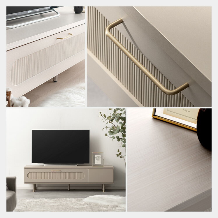 【1/10限定！全品10％OFFクーポン配布中】 テレビ台 テレビボード 北欧 完成品 日本製 テレビラック リビングボード AV収納 木製 収納家具 モダン 国産テレビ台 国産テレビボード ガーリー 韓国系 シンプル フェミニン 真鍮 ゴールド 日本製完成品 テレビボード 3