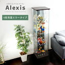 コレクションケース コレクションボックス コレクションボード ガラス 背面ミラー コレクションラック フィギュア ディスプレイ 収納棚 棚 コレクションケース ...