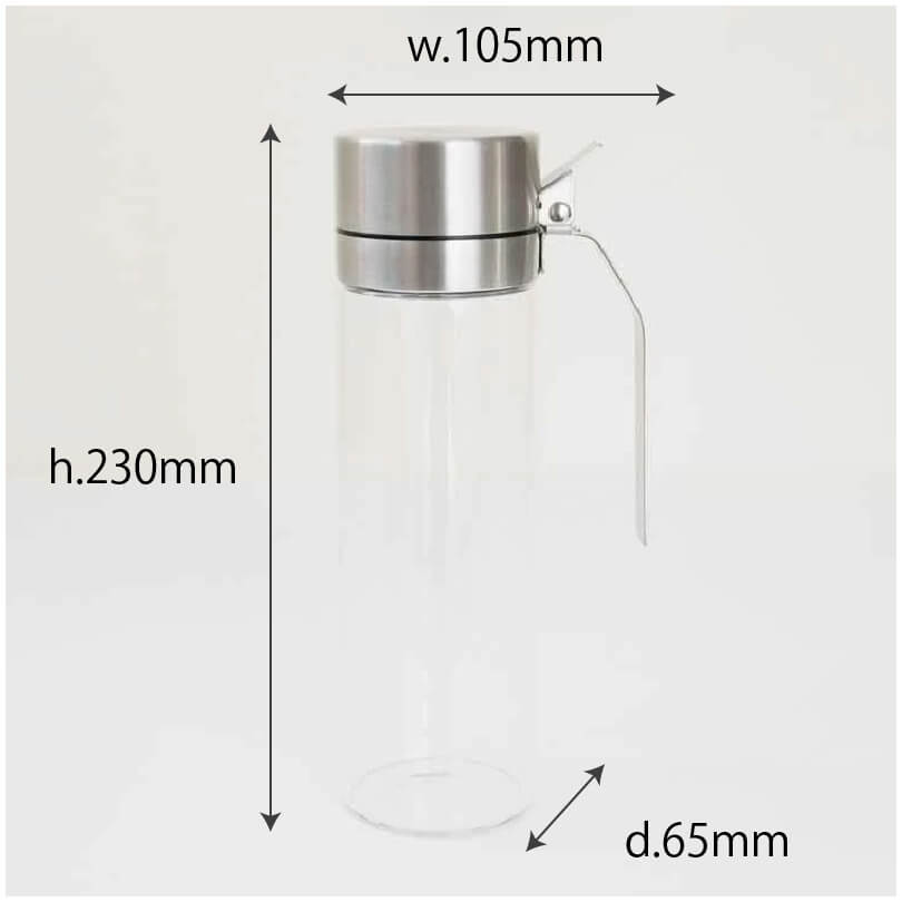 ダルトン DULTON オイル＆ヴィネガー ボトル ダルトン R615-738 オイルボトル ドレッシングボトル 調味料入れ ガラス ステンレス おしゃれ 耐熱ガラス 液だれしない 持ちやすい 注ぎやすい 洗いやすい 詰め替え 調味料 出汁 オリーブオイル ドレッシング お酢 新生活