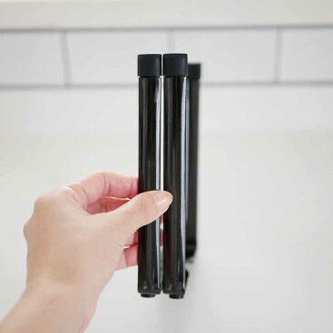 タワー tower ポリ袋エコホルダー タワー ブラック 山崎実業 6788 エコホルダー テーブル ゴミ箱 ごみ箱 卓上 生ゴミ ごみ袋エコホルダー 三角コーナー 流し台 シンク上 キッチン キッチンスタンド グラスホルダー 折りたたみ アウトドア