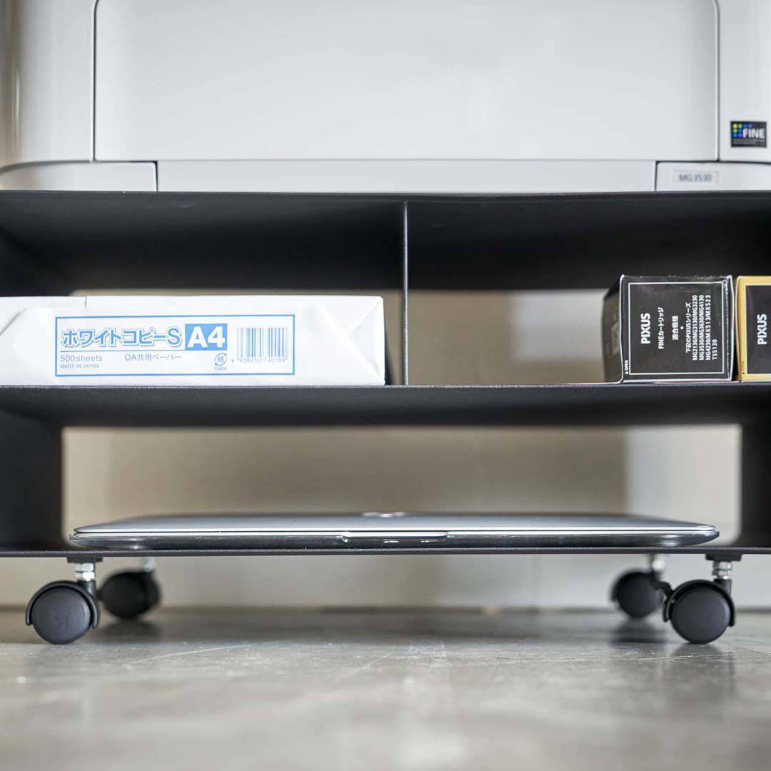 タワー Tower ツーウェイプリンター収納ラック ブラック 山崎実業 57 Off 4349 プリンター台 卓上 収納 収納ラック キャスター A3 プリンターラック 新生活 プリンター収納 ラック プリンター