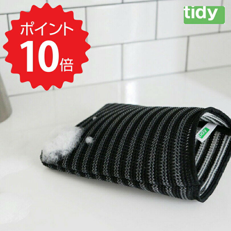 【ポイント10倍】 ティディー tidy ウォッシュクロス アッシュコンセプト JT-CL6668000 エコたわし 掃..