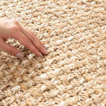 ダルトン DULTON グリッドジュートマット ハンドウェーブ L /ナチュラル×アイボリー ダルトン T19-0067/90IV GRID JUTE MAT HAND WEAVE レディース マット インテリア 生活雑貨 シンプル ナチュラル おしゃれ カジュアル ギフト