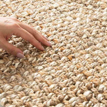ダルトン DULTON グリッドジュートマット ハンドウェーブ L /ナチュラル×ブラウン ダルトン T19-0067/90BR GRID JUTE MAT HAND WEAVE レディース マット インテリア 生活雑貨 シンプル ナチュラル おしゃれ カジュアル ギフト