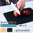 【ポイント10倍】 エピキュリアン epicurean カッティングボードM 172757 まな板 耐熱 おしゃれ 食洗機対応 黒 軽量 軽い 皿 キャンプ ア...