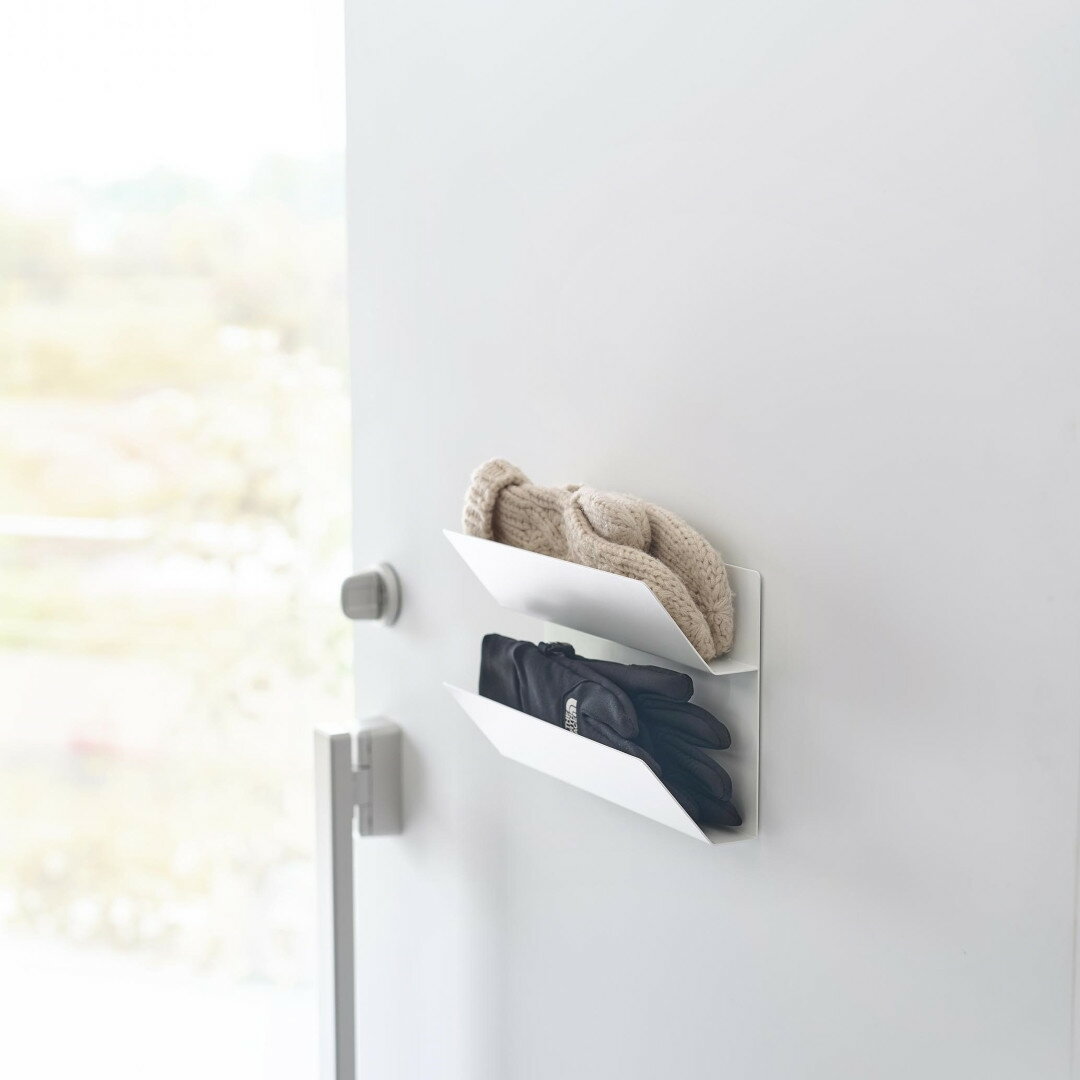 スマート smart マグネット手袋ホルダー 山崎実業 1973 収納 浮かせる 磁石 小物 玄関