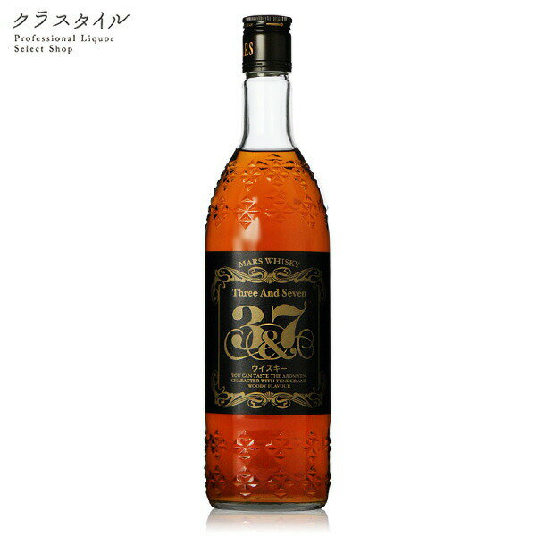 マルスウイスキー 3＆7 本坊酒造 マルス信州蒸溜所 720ml 40% ジャパニーズ ブレンデッドウイスキー 駒ヶ岳 定番 国産 長野 信州 蒸溜所