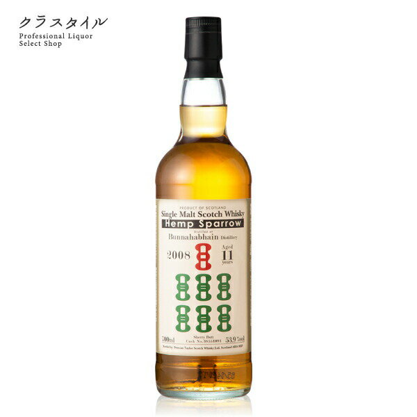 ヘンプスパロー ブナハーブン 2008 シェリーバット 700ml 53.9% スコッチ アイラ ウイスキー カスクストレングス