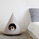 【ポイント10倍】 シセイ shesay ペットテントハウス 107860BL テントハウス 猫 ネコ 猫用 テント くすみカラー インテリア ペットハウス