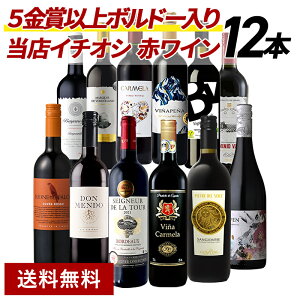 ファイブ金賞以上 ボルドー入り 欧州産 赤ワイン 12本 セット フランス イタリア スペイン 飲み比べ 詰め合わせ ギフト プレゼント 贈り物 [常温] 【 送料無料 】【2～4営業日以内に出荷】 【沖縄・離島配送不可】