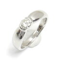 【中古】ダイヤモンドリング 約10号 PT900・D0.30ct プラチナ 1粒ダイヤ【質屋鑑定品】(4)