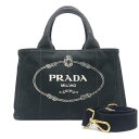 【中古】プラダ PRADA カナパ トートバッグ 2WAYハンドバッグ 1BG439 黒 キャンバス ショルダーストラップ・ギャランティカード付【質屋鑑定品】(4)