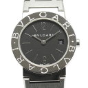 【中古】ブルガリ BVLGARI ブルガリブルガリ BB26SS レディース クオーツ 黒文字盤【質屋鑑定品】