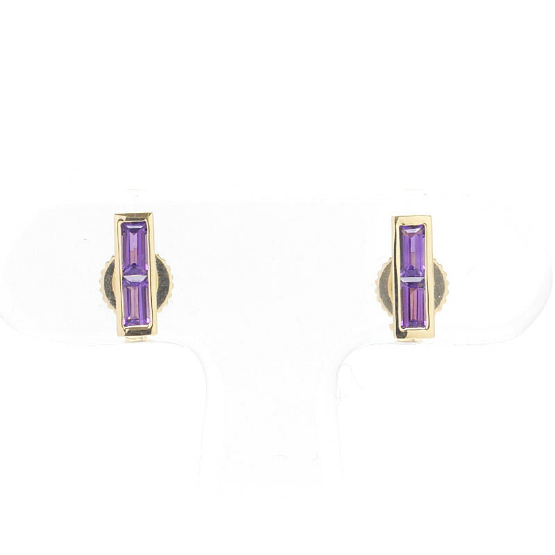 乐天商城 - 【中古】ティファニー Tiffany&Co. アメシストピアス 750 イエローゴールド パロマピカソ 箱付【質屋鑑定品】