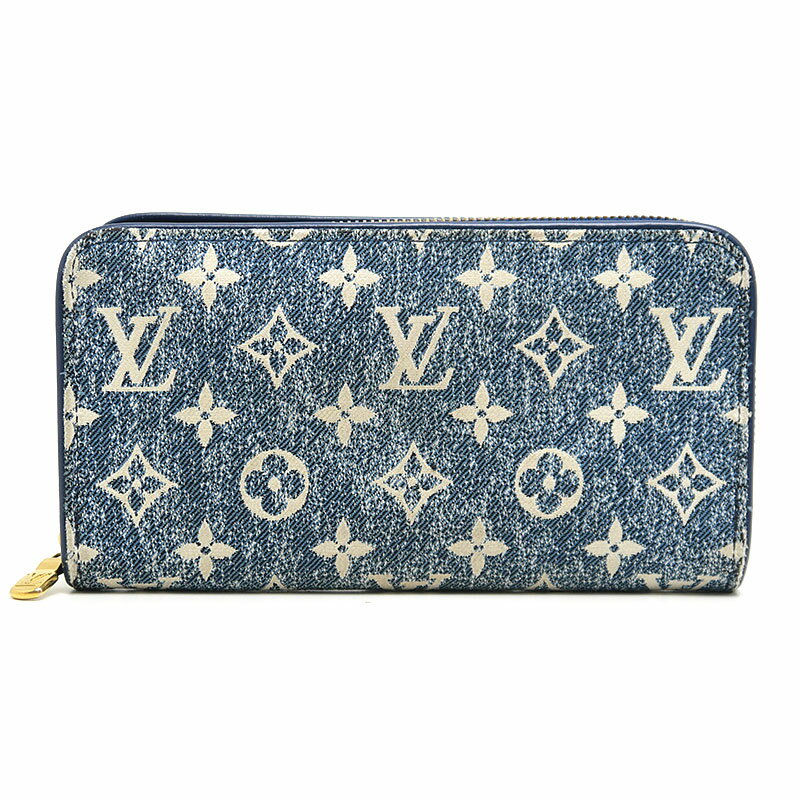 乐天商城 - 【中古】ルイヴィトン Louis Vuitton LV ジッピーウォレット M81226 モノグラム ジャガードデニム【質屋鑑定品】
