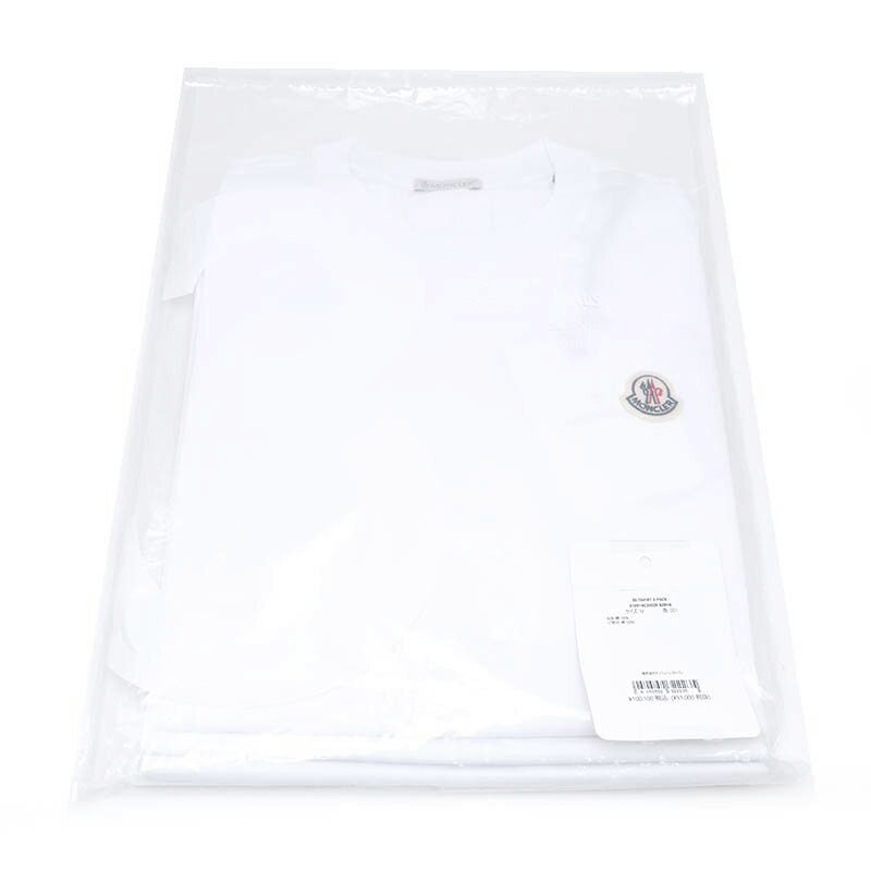 ̤���ѡá���šۥ�󥯥졼�� MONCLER �����ѥå�T����� 3�祻�å� Ⱦµ �ۥ磻�� ������M ��󥺡ڼ��������ʡ�