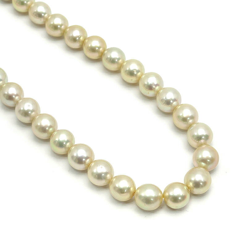乐天商城 - 【中古】アコヤパールネックレス 約8.0-8.1mm 1連 冠婚葬祭【質屋鑑定品】