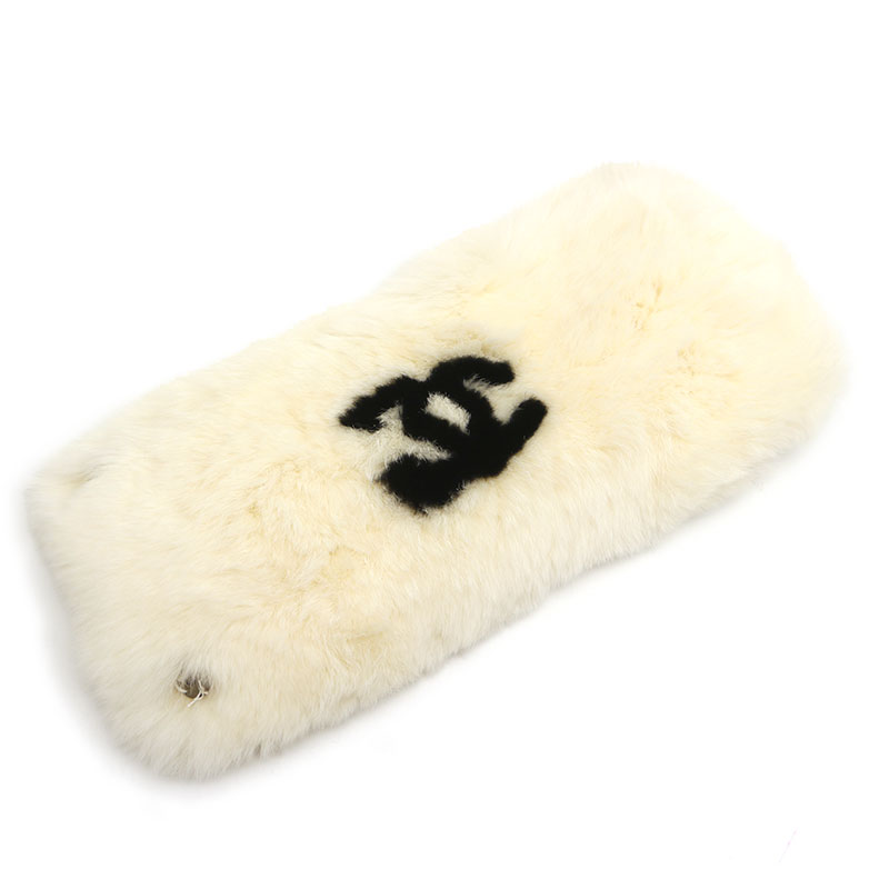 【美品】CHANEL シャネル リストバンド リアルファー ラビット 白 楽天市場】シャネル ファーリストバンドの通販