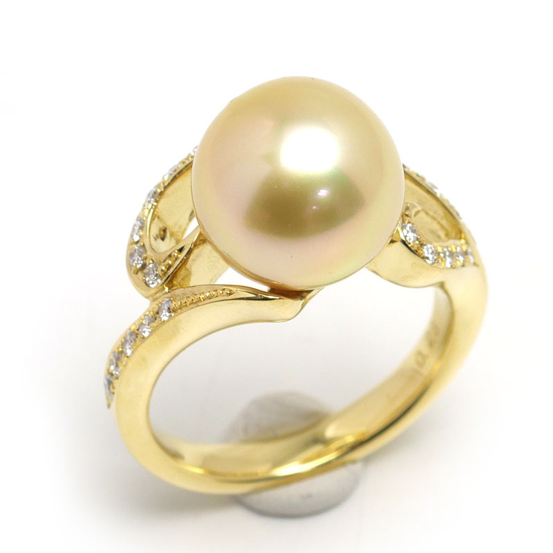 【中古】 ゴールデンパールリング約...