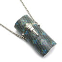 【中古】ルイヴィトン Louis Vuitton LV MP2516 リップスティックケース モノグラム グリーン系 ネックレス チェーン【質屋鑑定品】