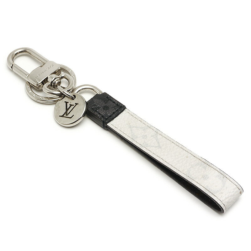 【中古】ルイヴィトン Louis Vuitton LV ポルトクレ・ドラゴンヌ M64168 モノグラム・エクリプス キーホルダー ホワイト系 【質屋鑑定品】