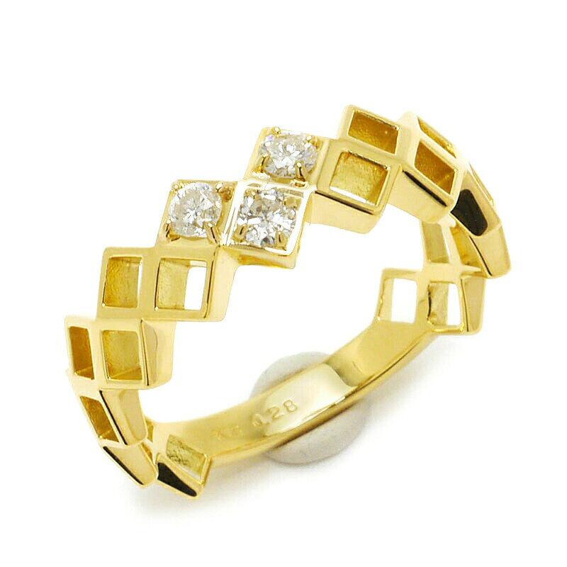 乐天商城 - 【中古】ダイヤモンドリング #19 約19号 K18YG・ダイヤ0.28ct イエローゴールド メンズ 指輪 美品【質屋鑑定品】