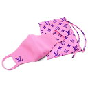 未使用| 【中古】ルイヴィトン Louis Vuitton LV マスク・マイユ MP3087 マスクカバー ピンク 箱・ポーチ付き【質屋鑑定品】