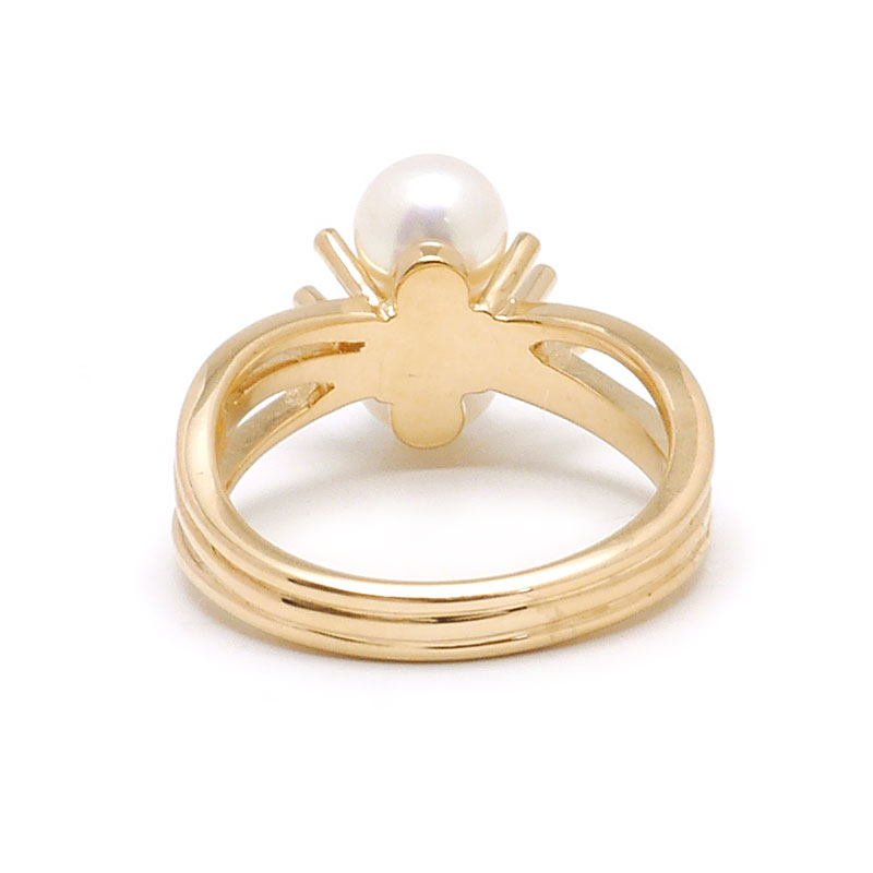 【中古】タサキ TASAKI パールリング #11 約11号 K18PG・パール径約6mm ピンクゴールド 指輪 美品【質屋鑑定品】