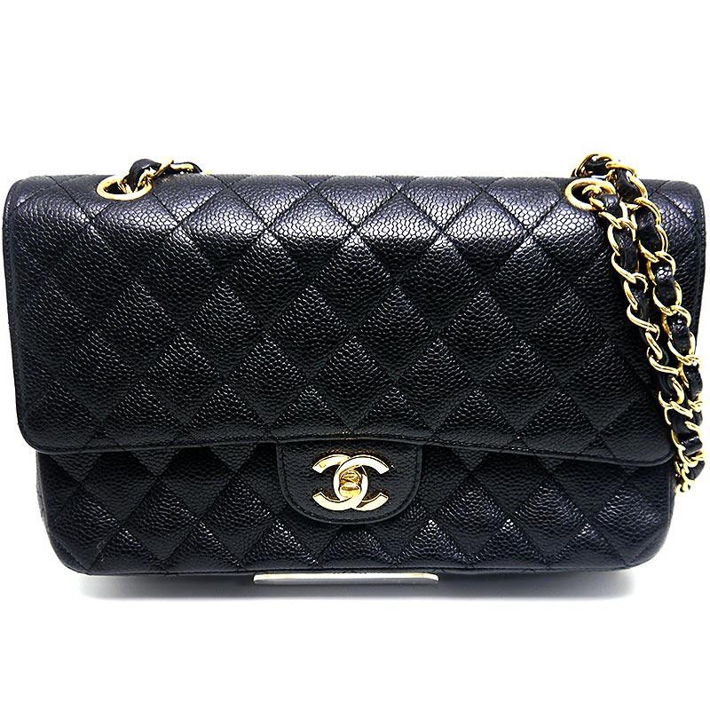 乐天商城 - 【中古】シャネル CHANEL マトラッセ25 チェーンショルダーバッグ Wフラップ ブラック【質屋鑑定品】