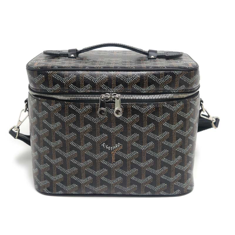 乐天商城 - 【中古】ゴヤール GOYARD ミューズ ヴァニティケース 2WAYハンドバッグ ブラック 【質屋鑑定品】