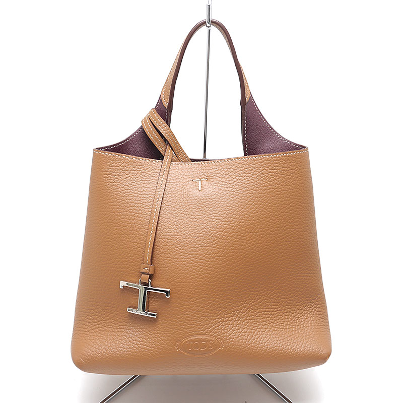 乐天商城 - 【中古】トッズ TOD’S レザーバッグミニ 2way ハンド ショルダー バッグ ブラウン レディース【質屋鑑定品】