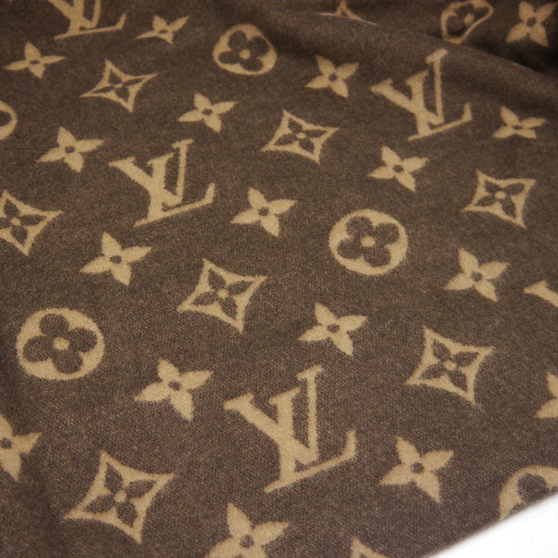 【中古】ルイヴィトン LV×NBAコラボ クヴェルテュール・モノグラムレターズ MP3036 ブランケット 毛布 ブラウン【質屋鑑定品】 [3]