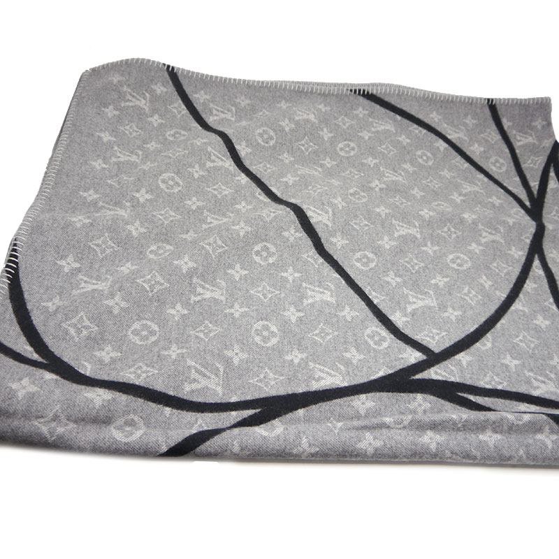 【中古】ルイヴィトン×NBA クヴェルテュール・バスケットコート MP2885 ブランケット 毛布 大判【質屋鑑定品】