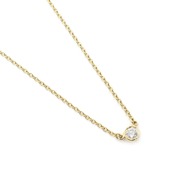 乐天商城 - 【中古】ティファニー Tiffany&Co. バイザヤードネックレス 750 ダイヤモンド エルサペレッティ【質屋鑑定品】