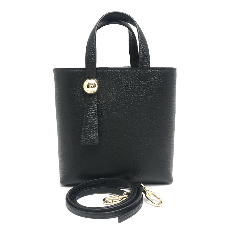 乐天商城 - 【中古】フルラ FURLA スフェラ 2WAYハンドバッグ WE00666 レザー ブラック【質屋鑑定品】