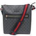 【中古】グッチ GUCCI GGスプリーム キャンバス メッセンジャーバッグ 474137 斜め掛け ショルダーバッグ メンズ【質屋鑑定品】