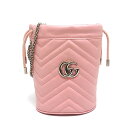 【中古】グッチ GUCCI GGマーモント ミニバケットバッグ 575163 チェーン ショルダーバッグ レディース【質屋鑑定品】