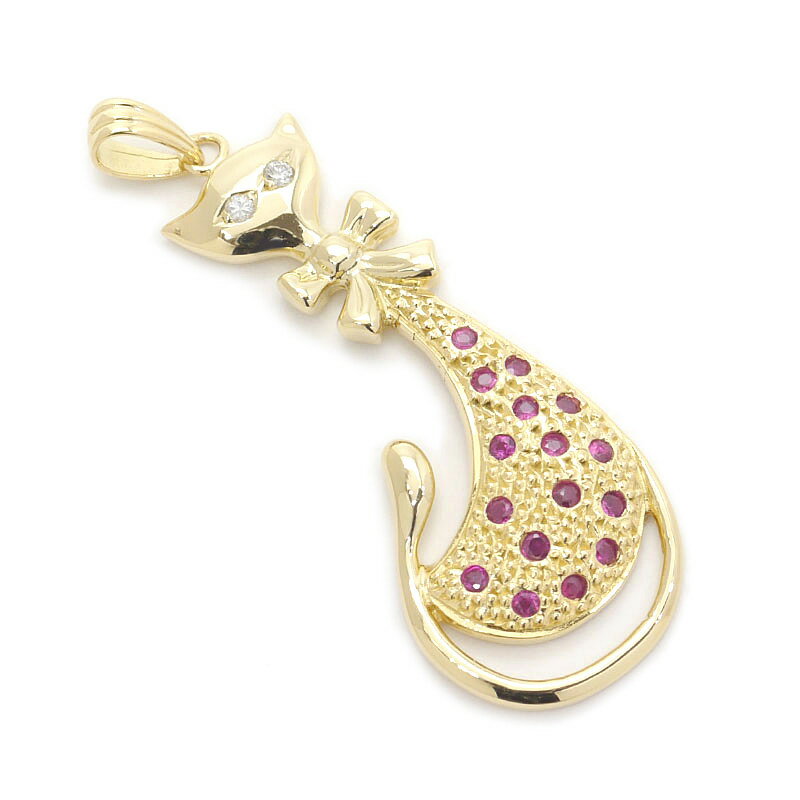 【中古】 ルビーダイヤモンドペンダ...