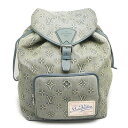 【中古】ルイヴィトン Louis Vuitton LV モンスリ・バックパック M22534 モノグラム ウォッシュデニム メンズ リュック【質屋鑑定品】