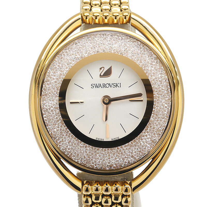 【中古】スワロフスキー SWAROVSKI CRYSTALLINE 5200341 シルバー文字盤 レディース【質屋鑑定品】
