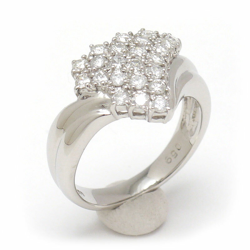 乐天商城 - 【中古】ダイヤモンドリング #11 約11号 PT850・ダイヤ0.59ct 【質屋鑑定品】