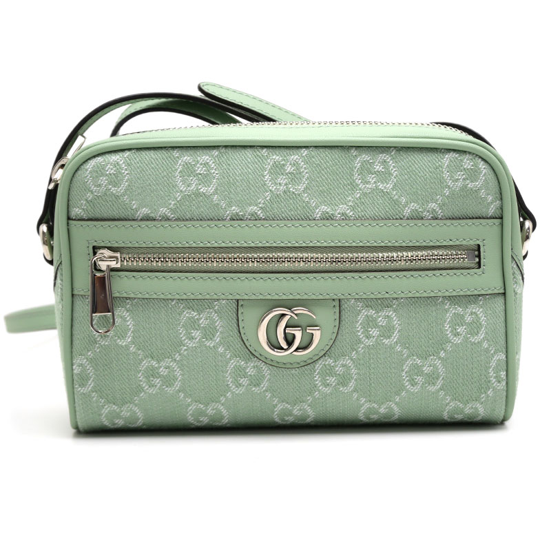 GUCCI - 【中古】グッチ GUCCI オフィディア ミニショルダーバッグ 772311 GGキャンバス グリーン 【質屋鑑定品】