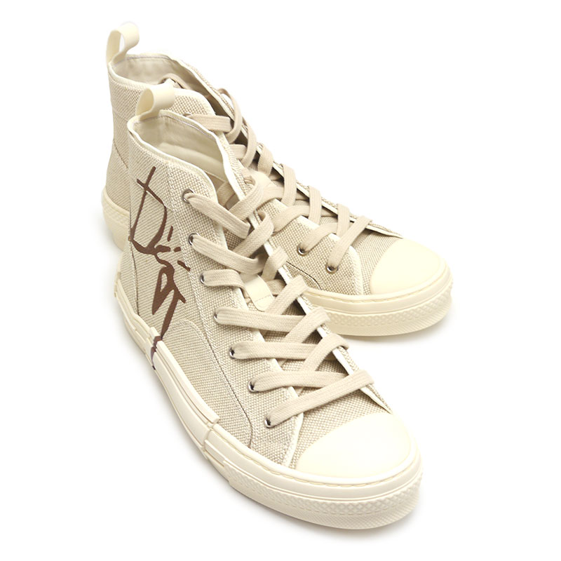 未使用｜【中古】ディオール Dior カクタスジャック ハイカットスニーカー サイズ42 ベージュ トラヴィススコット【質屋鑑定品】