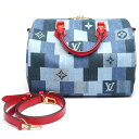 【中古】ルイヴィトン Louis Vuitton LV スピーディ・バンドリエール30 M45041 デニムモノグラム 2wayバッグ【質屋鑑定品】