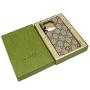 【中古】グッチ GUCCI スマホケース iPhone14PRO 753610 GGスプリーム 【質屋鑑定品】